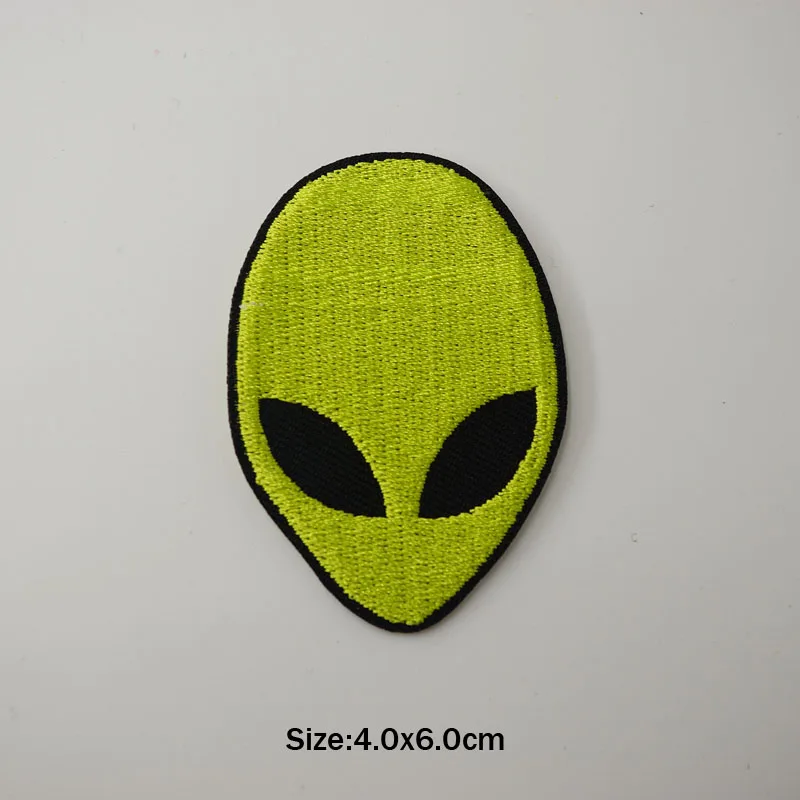 Нашивки Alien Space Eyes с вышивкой аппликация для шитья курток одежды наклейки значок