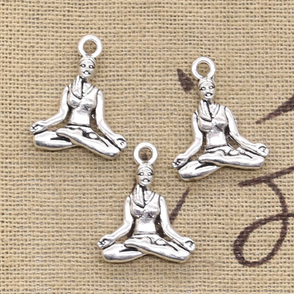 12 шт. подвески для йоги практикующий 20x16 мм Античная решений Подвеска fit Винтаж