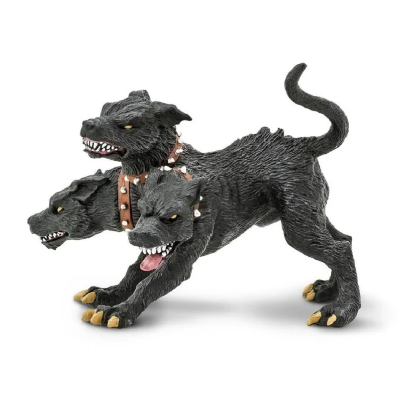 Злой мифический демон Cerberus три головы собака сторож греческая мифология