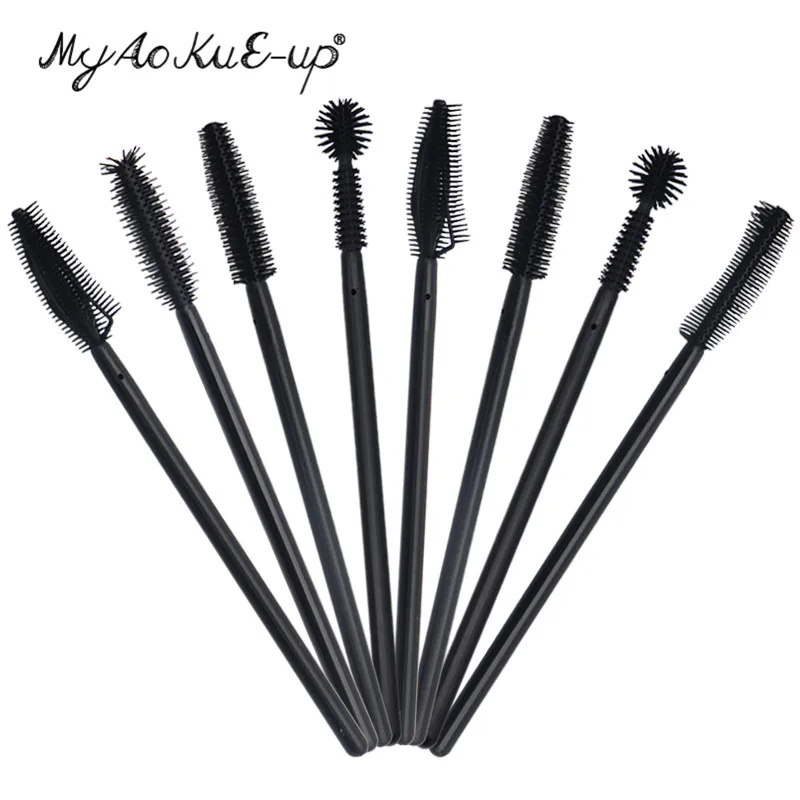 200 шт. одноразовые кисти для нанесения туши ресниц|eyelash brush silicone|mascara brusheyelash |