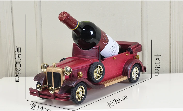 2020 Special gift TOP COOL # fashion office home Business shop Bar decorative art Retro wood Car model Wine rack statue | Дом и сад