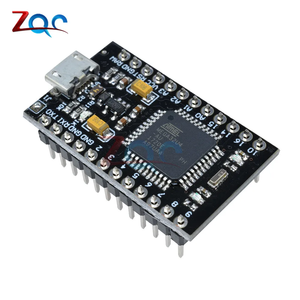 Плата контроллера ATmega32U4 3 В 8 МГц Nano Pro Micro USB для Arduino с Загрузчиком Mega32U4 Mini Leonardo|board