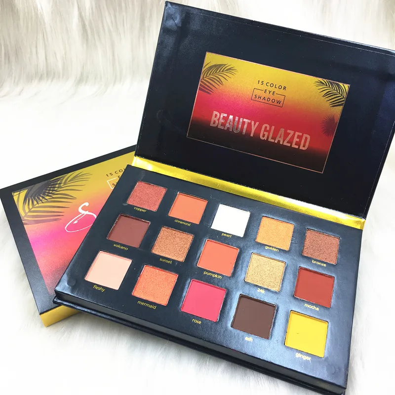 BEAUTY GLAZED брендовая натуральная косметическая палитра макияж стойкие тени для век