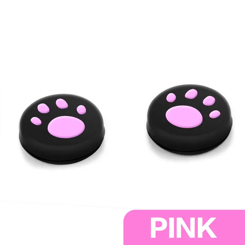 Pink 2 Pieces 2 шт. силиконовый джойстик аналоговый стик крышка чехол для SONY NAND переключатель PS4 кнопки контроллера Playstation 4 PS3 геймпад Xbox One - Цвет: Pink 2 Pieces
