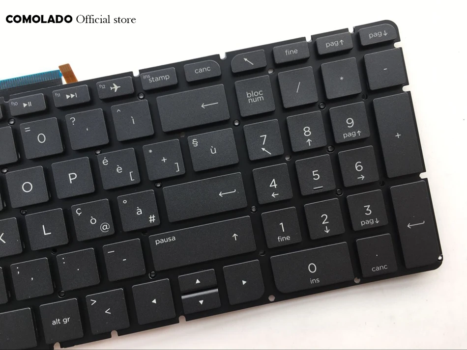Это итальянская клавиатура для HP Pavilion 15 ab ak bc ab000 ab100 a черная с подсветкой