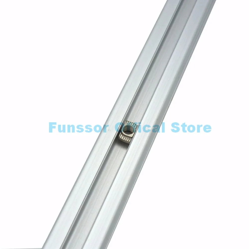 

Funssor Pack of 100pcs European Aluminum Extrusions Slim T-Nut M3/M4/M5 Thread