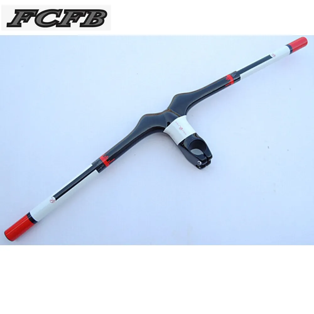 Быстрая доставка FCFB FW белый красный руль для горного велосипеда полный