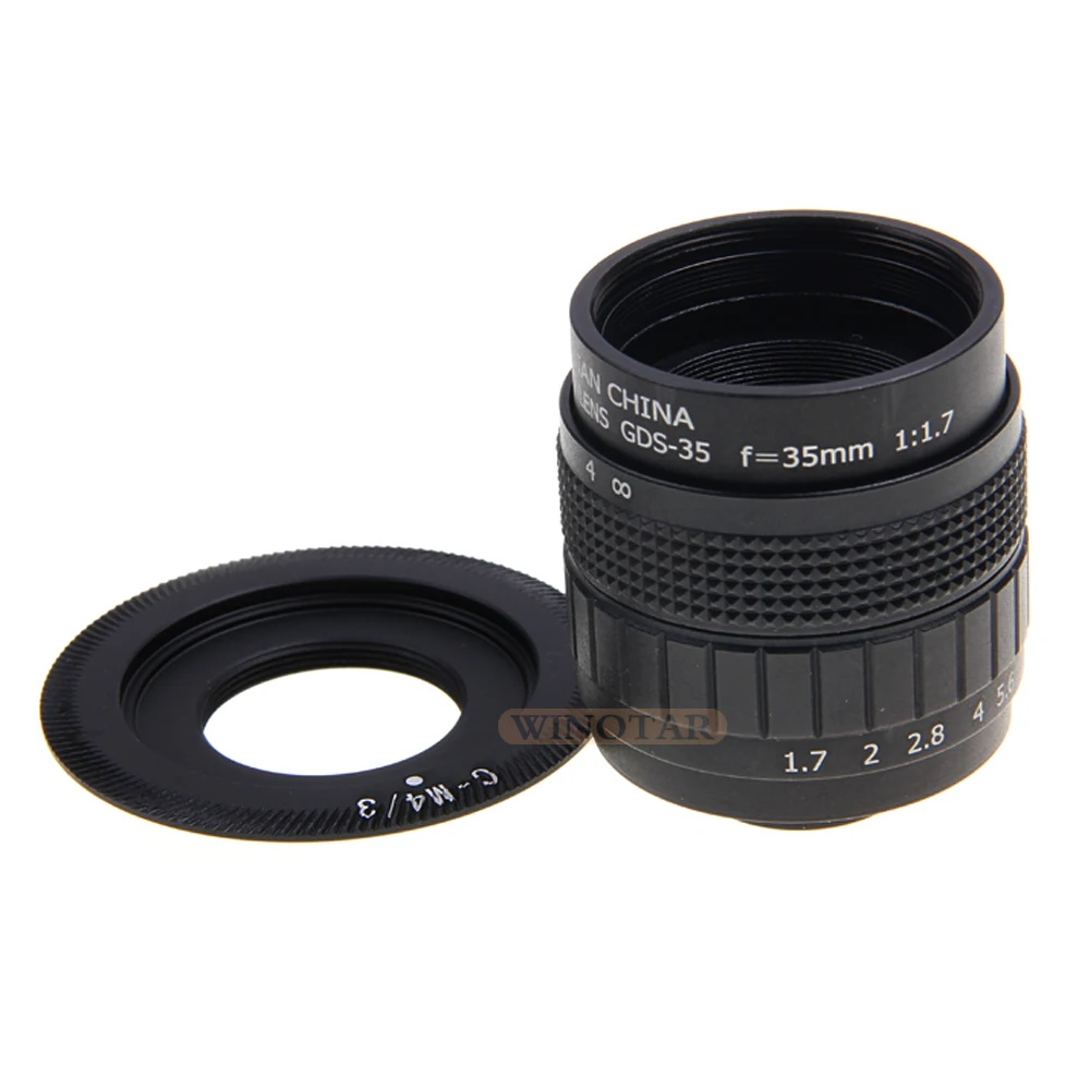 Объектив FUJIAN 35 мм F1.7 CCTV + Крепление C для Micro 4/3 m4/3 Olympus EPL5 EPM3 EPL7 OM D EP1 EP2 EP3 EP6 EPL6 EPL3|c