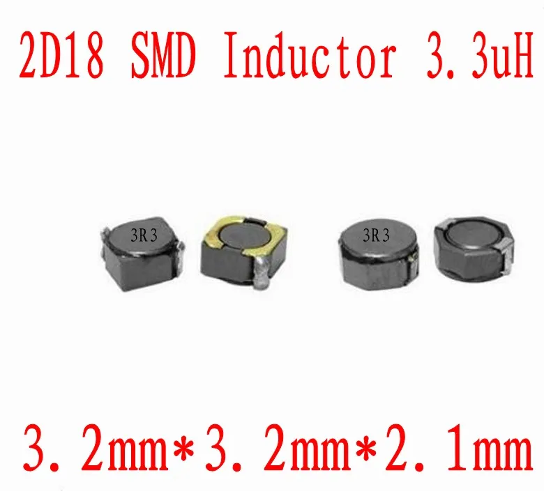 

NEW SMD Inductors 2D18 3.3UH Chip inductor 3*3*2mm CDRH 2D18 3R3 Shielding Power inductance 1000 PCS