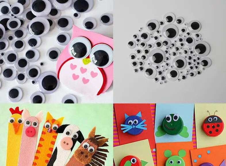 100 шт 14/15/18 мм Пластиковые Гугл глаз не самоклеющиеся для DIY куклы Дети ремесла Diy