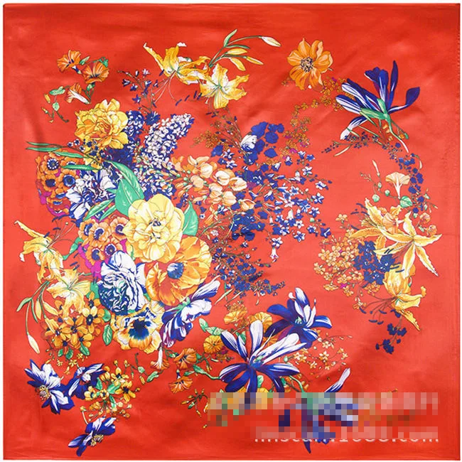 Новое поступление 90 см * 2017 большой размер Модный Шелковый квадратный шарф для