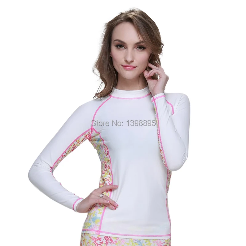 Sbart upf50 женщина лайкра surf рубашка сыпь гвардии rashguard рубашки виндсерфинг серфинг