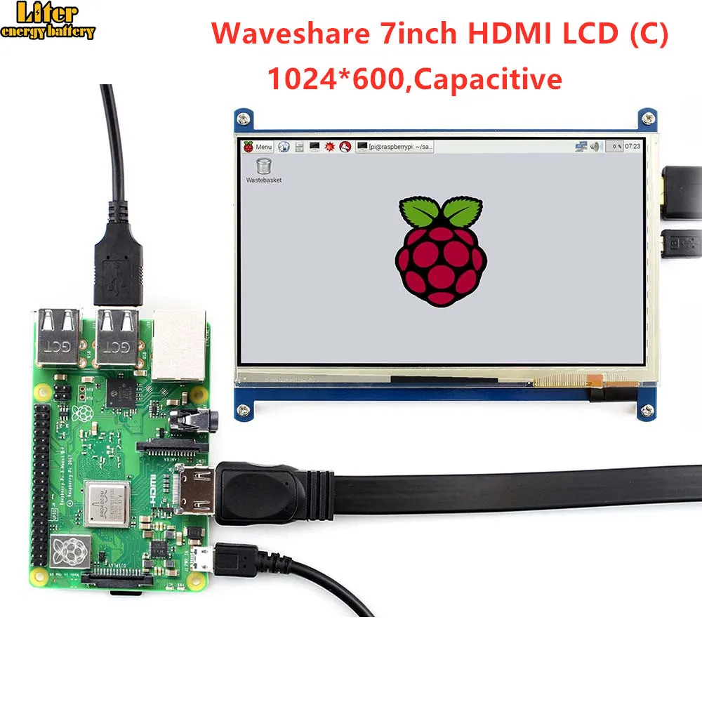 7 дюймовый дисплей HDMI LCD (C) емкостный сенсорный экран монитор поддерживает Raspberry Pi