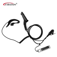 yidaton earhook microphone earpiece headset dual ptt for motorola ham radio for apx2000 apx7500 dp3400 dp3401 mtp850s p8268