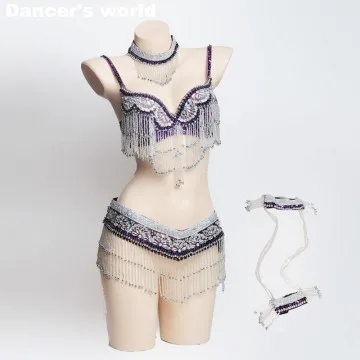 Женский костюм для ночного клуба женский танца живота комплект из 2