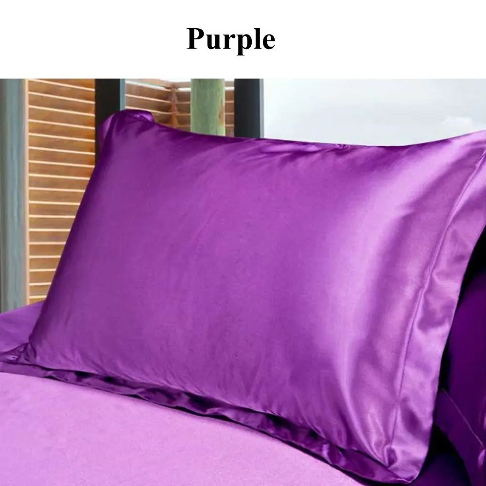 2 шт красота Королева/стандартный шелк ~ y атласная чехол чка 48x74 см|pillow case cover|pillows