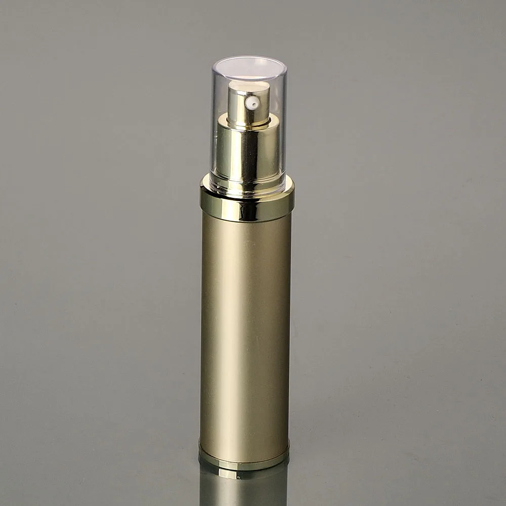 Золотой пластиковый вакуумный насос для лосьона/эмульсии/сыворотки/жидкой