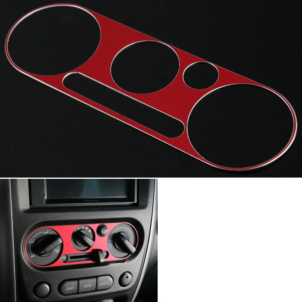 

Aluminium Silver Air Condition Switch Knob Panel Cover Trim Frame Decoration Fit For Suzuki Jimny 2007-2016 Accessories Styling