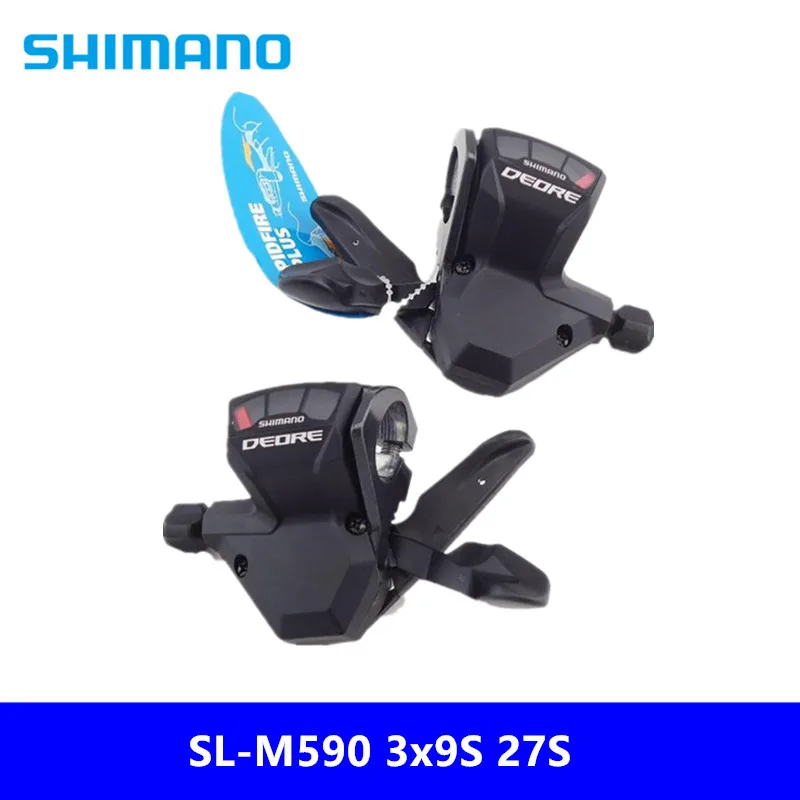 SHIMANO DEORE SL-M590 3x9S 27S рычаг переключения скоростей триггер MTB Запчасти для велосипеда с кабелем абсолютно неиспользованный