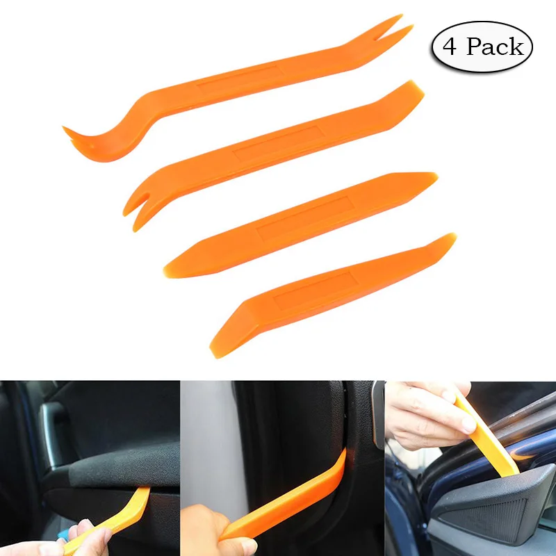 4 шт интерьер приборной панели автомобиля двери литья клип отделка открытый