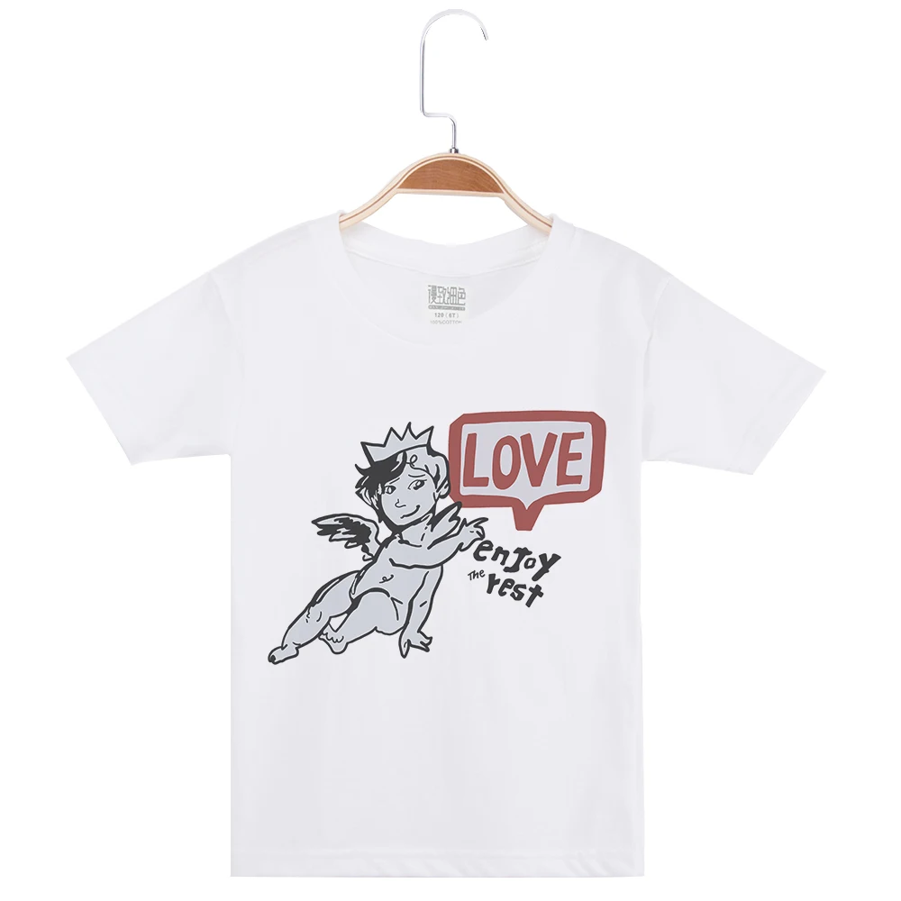 Новое поступление детская брендовая футболка с мультяшным принтом футболки для