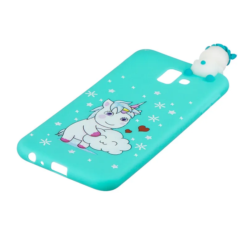 Чехол для телефона чехлы Samsung Galaxy J4 Plus чехол с объемным единорогом кукла игрушки