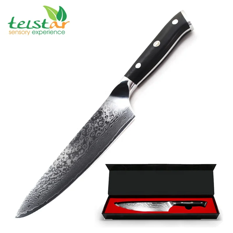 8&quot Santoku Chef Knife Kitchen Knives Japanese Damascus VG10 Steel Razor Sharp Blade Meat Cutting Tools G10 Handle | Дом и сад