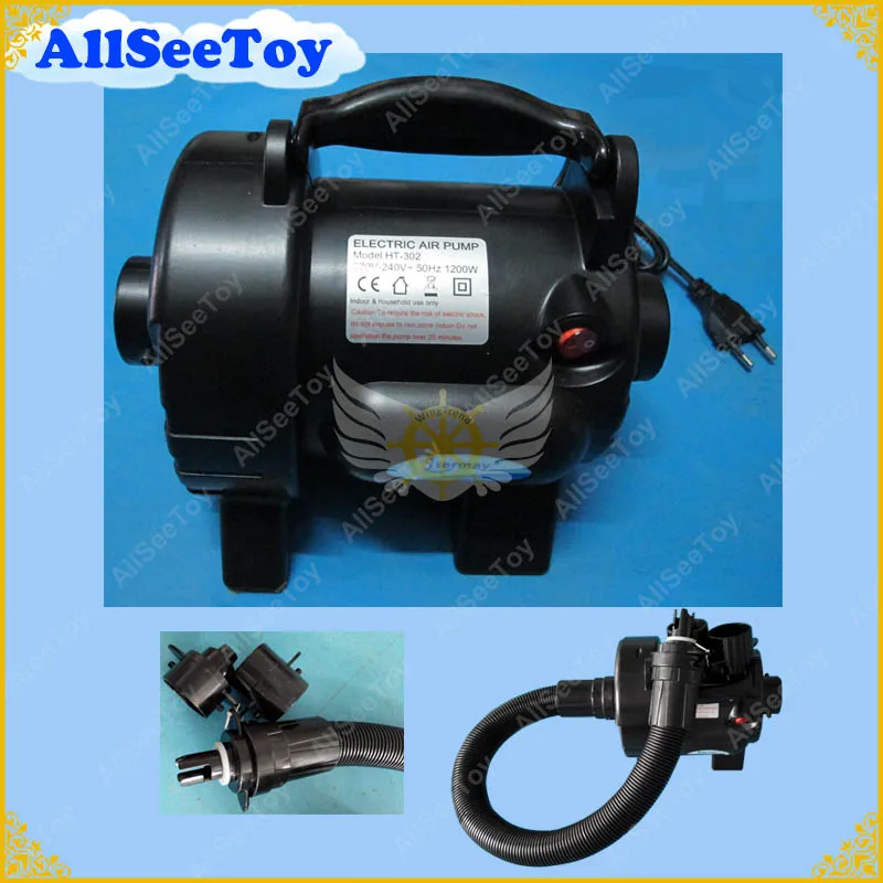 Бесплатная доставка надувной воздушный насос 1200 Вт для надувного бассейна