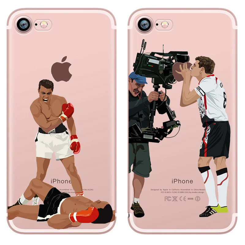 Спортивный чехол для телефона iphone 5S/5/SE/6/6S/7/6 plus/ 6S Плюс/7 Plus Забавные Мягкие TPU