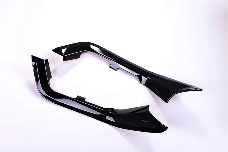 Glossy Black ABS Glossy Black Center Console Decoration Strips Trim 2pcs For Land rover Discovery 4 LR4 2010- Car Accessories - Название цвета: Glossy Black