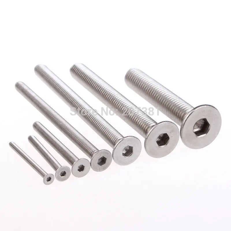 free shipping 25Pcs Plain Cap Stainless Steel 304 Material Hex Socket Screw GB Standard M5X12 | Обустройство дома