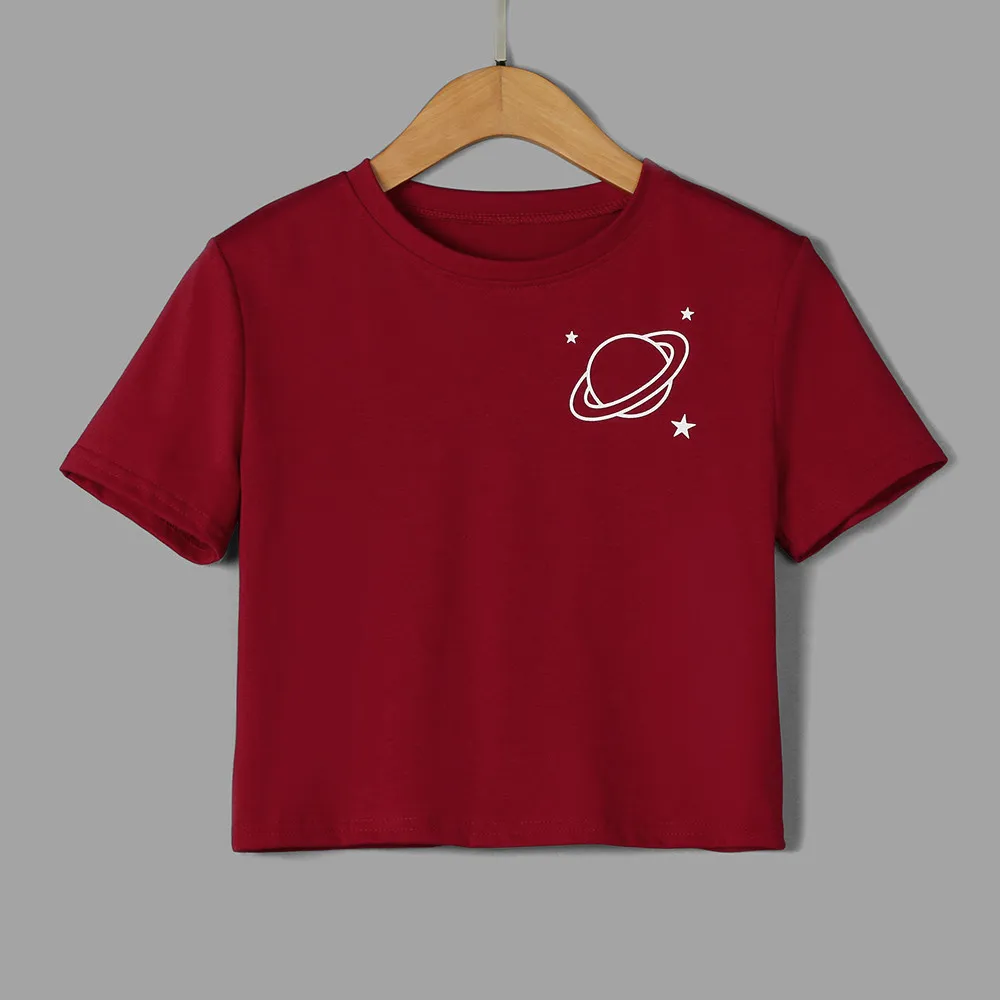 Женская футболка с коротким рукавом модная повседневная в полоску круглым