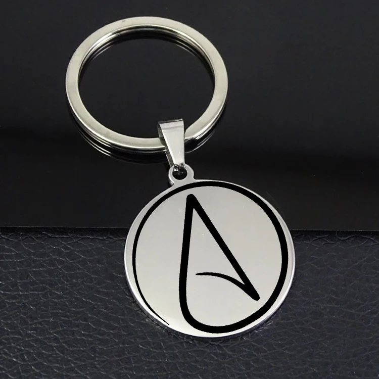 Брелок Atheist лидер продаж брелок с диском ювелирные изделия для мужчин и женщин