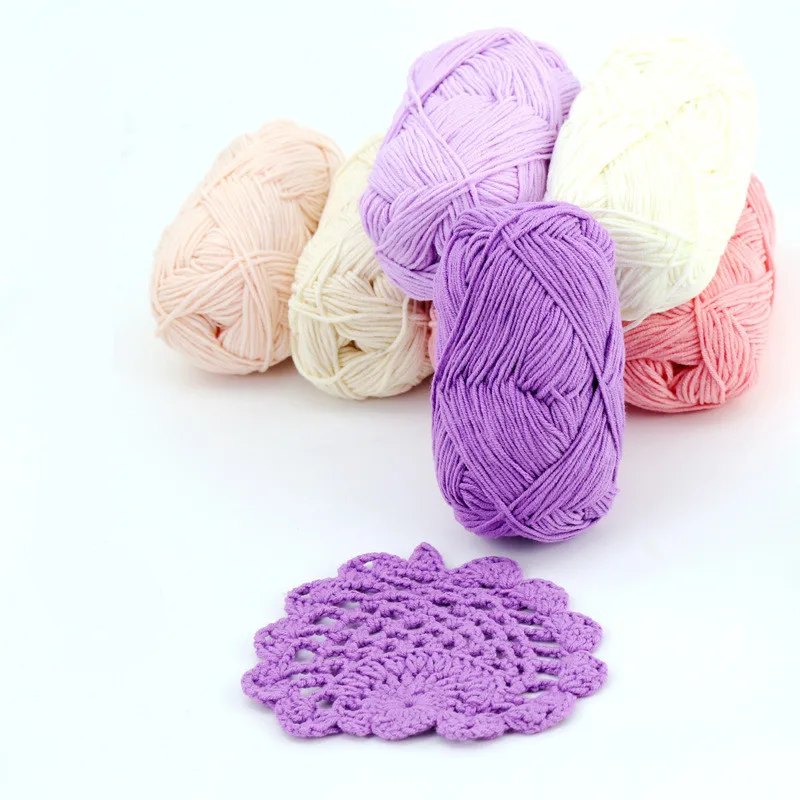 KOKNIT пряжа для ручной вязки Детская молочная хлопковая волокно бархатная ручная