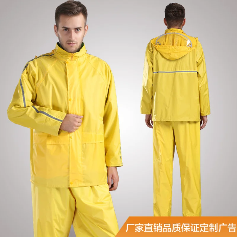 Men Rain Jacket And Pants Impermeable Rain Pants  For Men Motorcycle Raincoat Pants Rain Suit