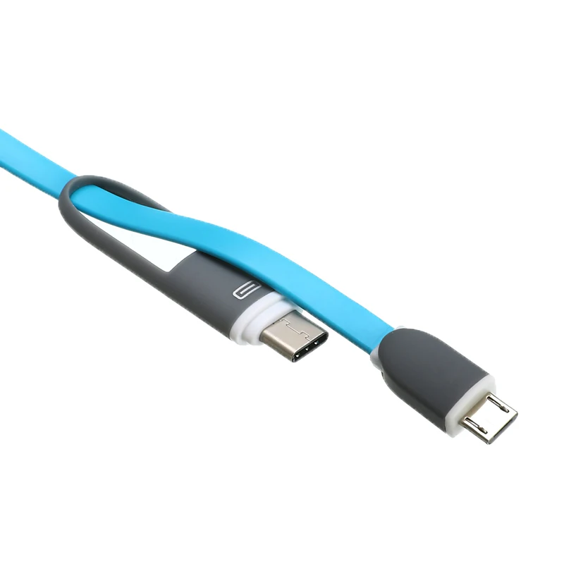 2 в 1 USB кабель для iPhone samsung Xiaomi мульти Быстрая зарядка микро USB кабель 2 в 1 мобильный телефон usb type C кабель
