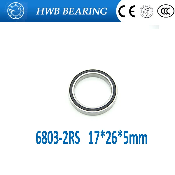 Бесплатная доставка 2 шт. шарикоподшипники с глубоким желобом 20x32x7 мм 6804-2RS 6804RS 6804
