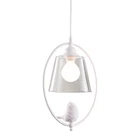 Скандинавский простой винтажный подвесной светильник в виде птиц, американский подвесной светильник из чистого стекла, лампочка E27 для столовой