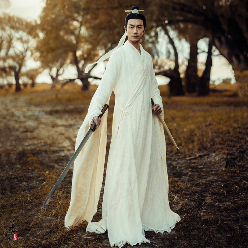 Черно-белый костюм принца JiFa Jiang ZiYa Swordmen мужской ханьфу костюм для телевизионных игр Чжао ГЭ сценическое представление Hanfu