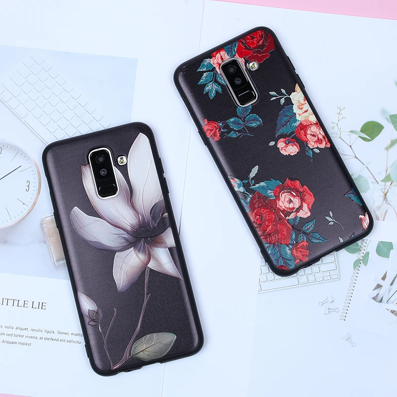 Case For Samsung Galaxy A5 2017 A7 A3 J2 Pro J3 J5 J7 2016 A6 Plus J6 2018 S7 Edge S8 S9 Relief Silicone Cases |