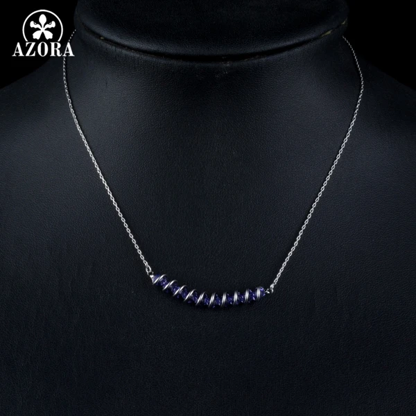 Модное дизайнерское ожерелье AZORA Stellux с австрийским кристаллом 10 шт. TN0159|design