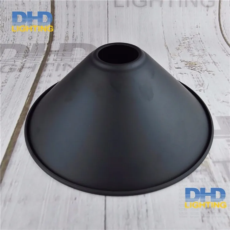 D220mm* H65mm E27 винтажный Железный Абажур промышленный стиль edison абажур DIY Черный Железный Абажур для освещения
