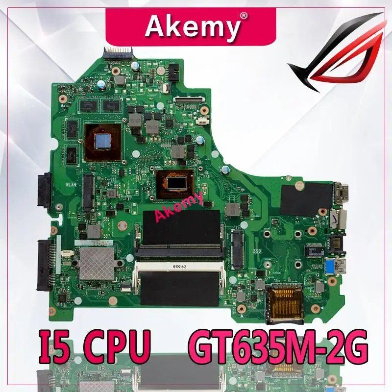 Akemy K56CM материнская плата для ноутбука For Asus K56CB K56C S550CM S550C Teste Оригинал I5 CPU GT635M