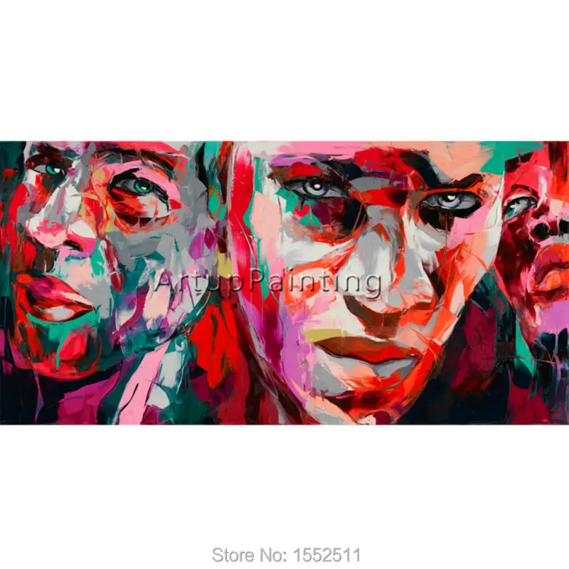 Картина маслом на холсте Нож 5 дюймов|painting impasto|francoise niellyhand painted |