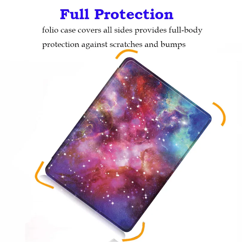 Модный окрашенный чехол для Amazon All New Kindle Paperwhite 2018 6 &quot выпущенный смарт 10 Чехол +