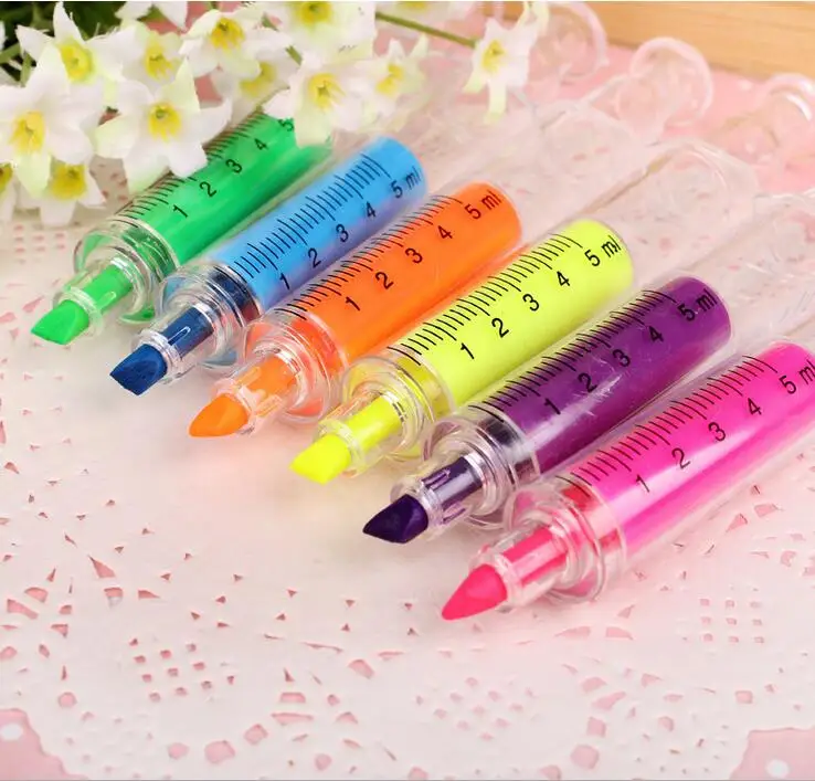 12 Pcs Highlighter Student Classroom Planning Key Marker Cute Candy Colors Korea Creative Stationery