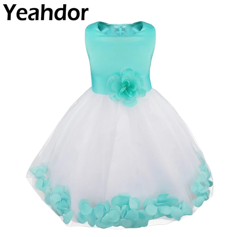 Платье для девочки с цветочным принтом Тюлевое платье без рукавов бантом в виде