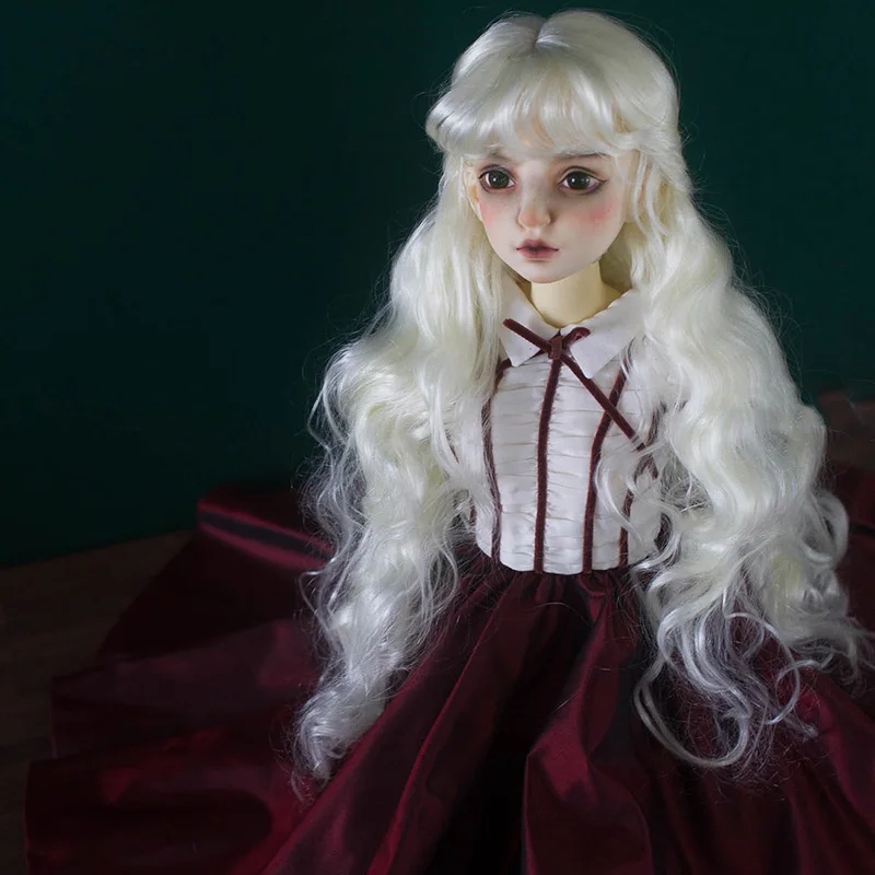 Кукла Cateleya BJD 1/3 1/4 1/6 1/8 имитация мохерового парика Классический волнистый рулон