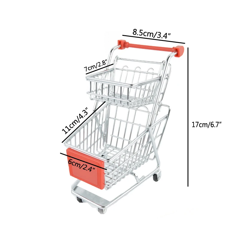 1 шт Цвет отправляется случайная жареная куриная корзина мини тележка