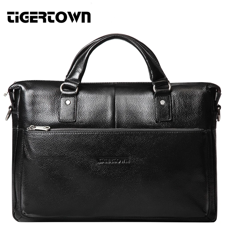 Бесплатная доставка TIGERTOWN Мужская сумка из 100% натуральной воловьей кожи